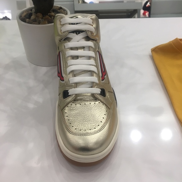 MEN'S CALF LEATHER SNEAKER IN ARGENTO - Picture 3 of 8